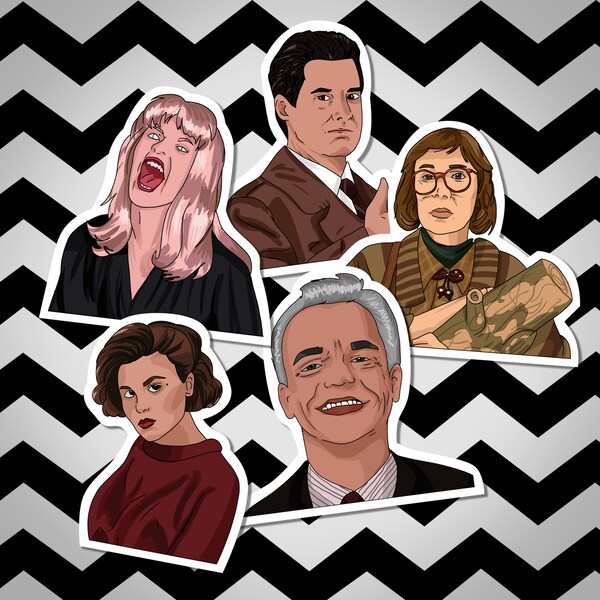 Twin Peaks Sticker Set