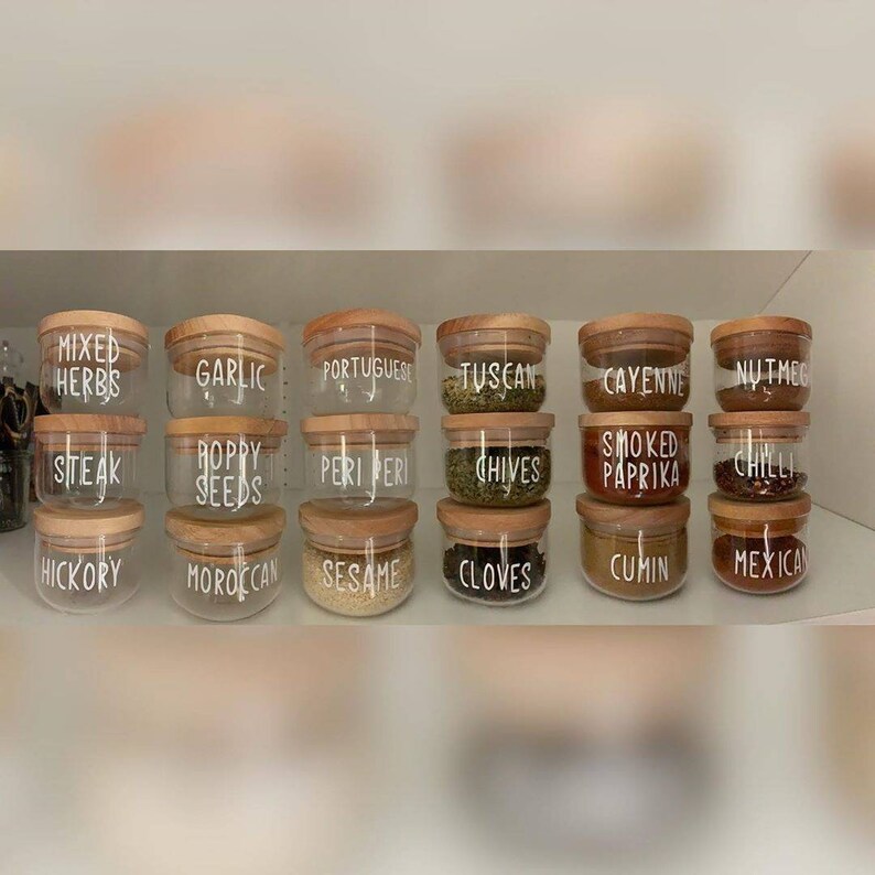 Custom Spice Jar Labels Etsy