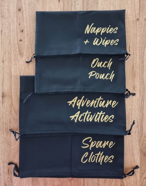 Kids Essential Bags Car Organisation Bags Ouch Pouch Spare Clothes Bag Adventure Activities Bag Car Storage Baby Shower Gift Etsy