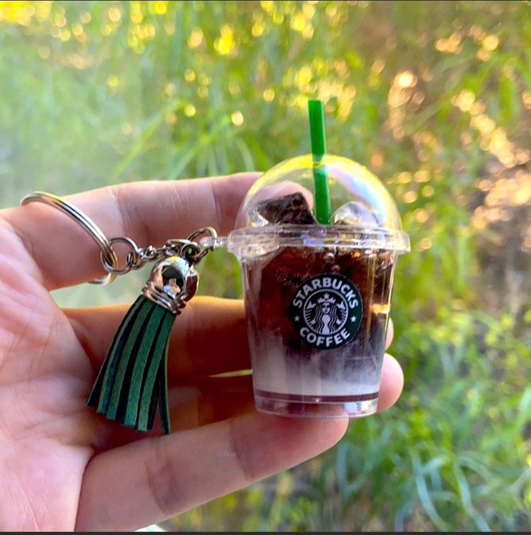 Starbucks Keychain, Starbucks Iced Coffee Keychain, Classic, Gift for
