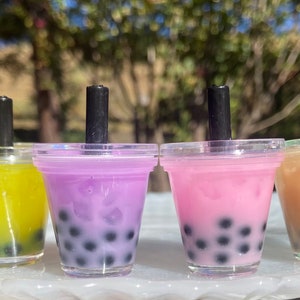 Boba Tea Keychain, Personalized Gift for Her, Bubble Tea Keychains, Christmas gift, Boba lover gift, Birthday Gift, Graduation Gift image 4