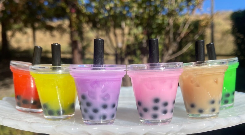 Boba Tea Keychain, Personalized Gift for Her, Bubble Tea Keychains, Christmas gift, Boba lover gift, Birthday Gift, Graduation Gift image 4