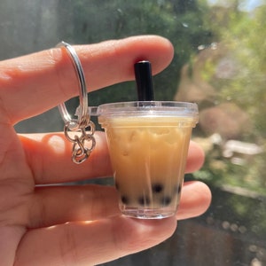 Boba Tea Keychain, Personalized Gift for Her, Bubble Tea Keychains, Christmas gift, Boba lover gift, Birthday Gift, Graduation Gift Original Boba