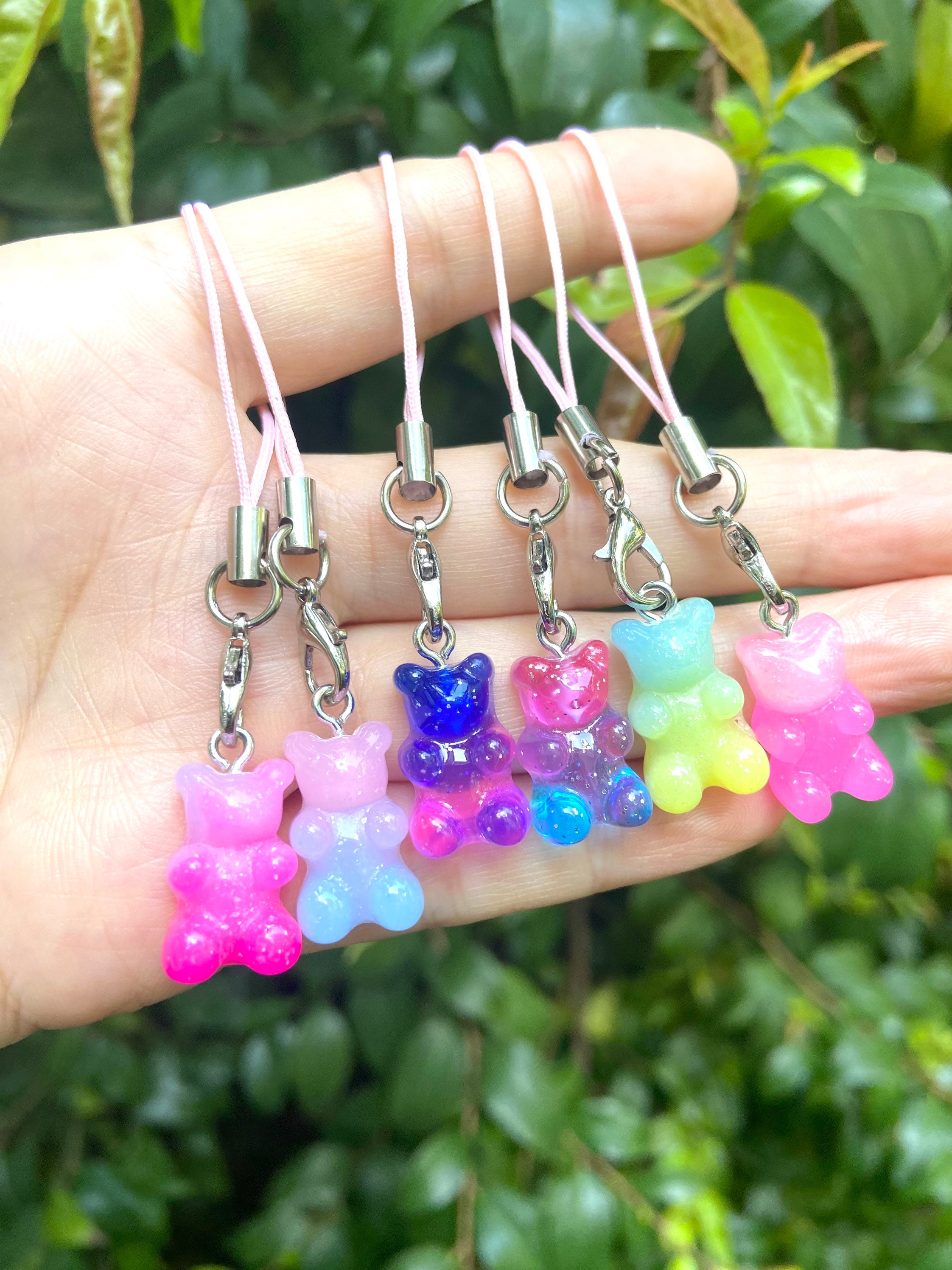 Gummy Bear 3D Resin Candy Croc Charms Handmade Ombre and Solid Clear 6pcs  BEST PRICE 5.99 and FREE Charm 