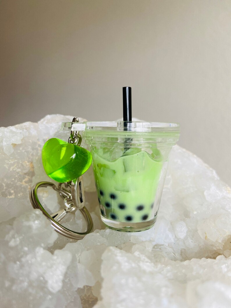 Boba Keychain Bubble Tea Keychains Personalized Gift Boba Etsy