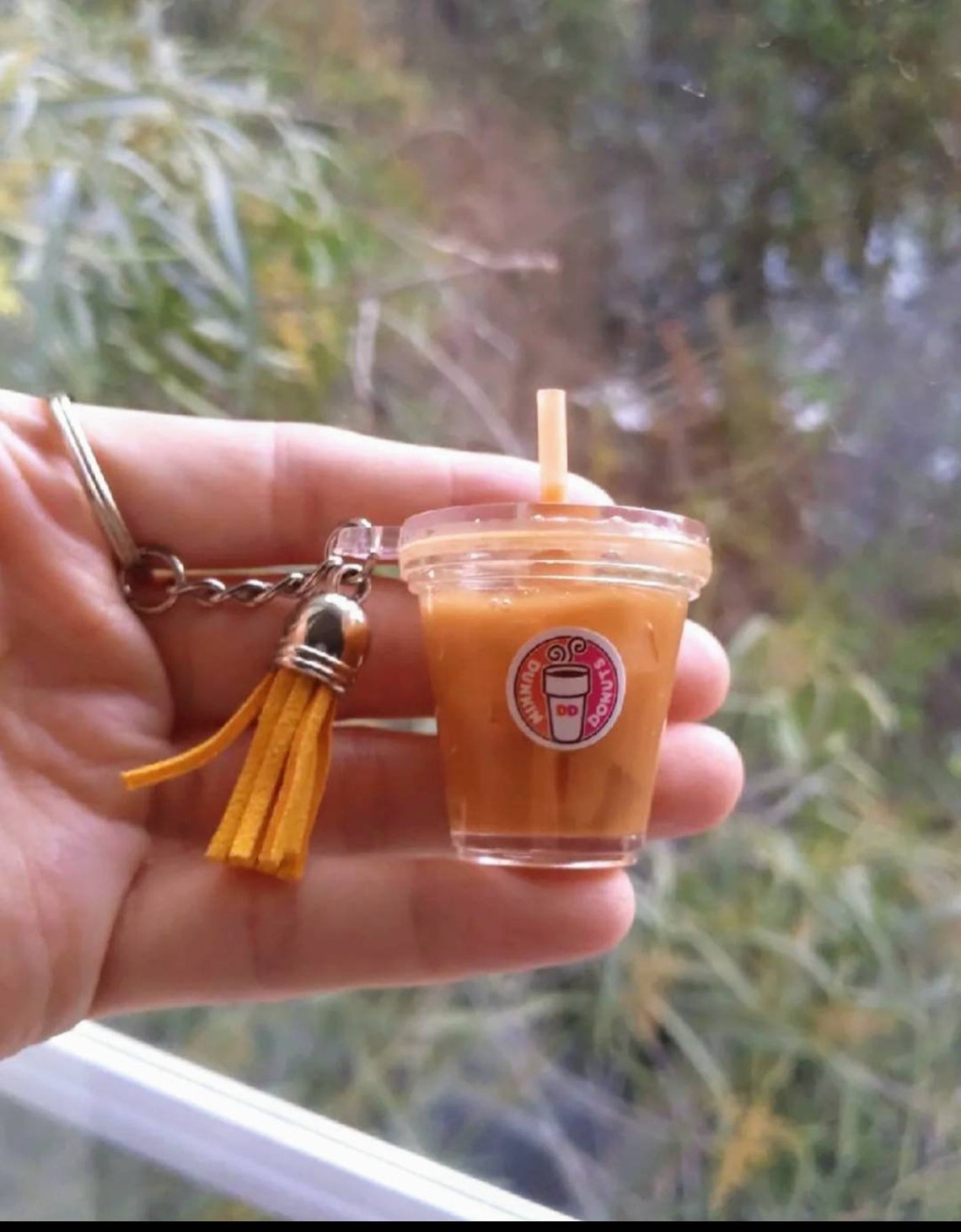 Dunkin' Donuts Iced Coffee Keychain Women's gift girls Etsy