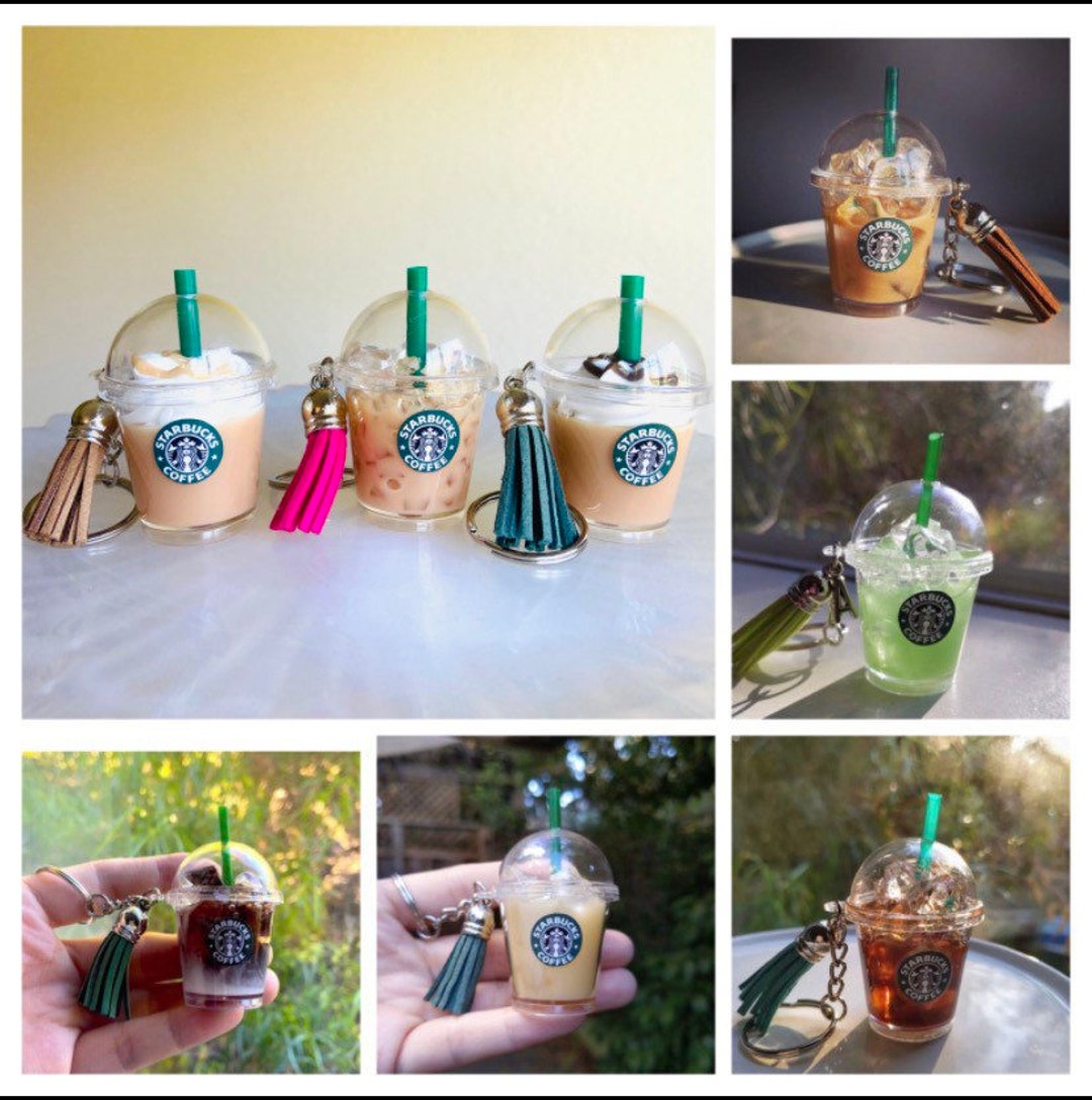 Customized Starbucks Keychain Classic 2.5 Resin Keychains Etsy
