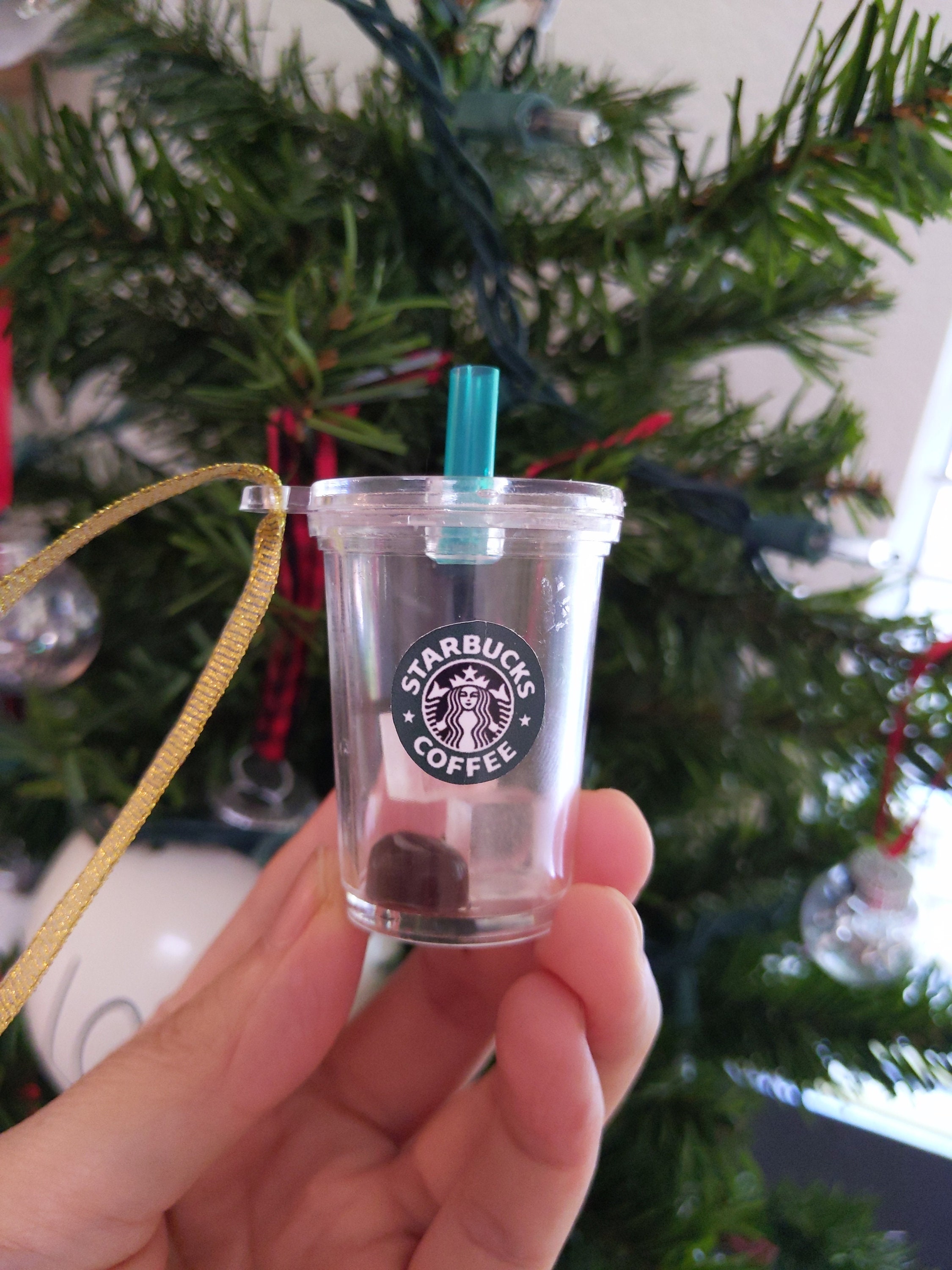 Starbucks Mini Cup Ornament Iced Coffee Tumbler Ornament Etsy