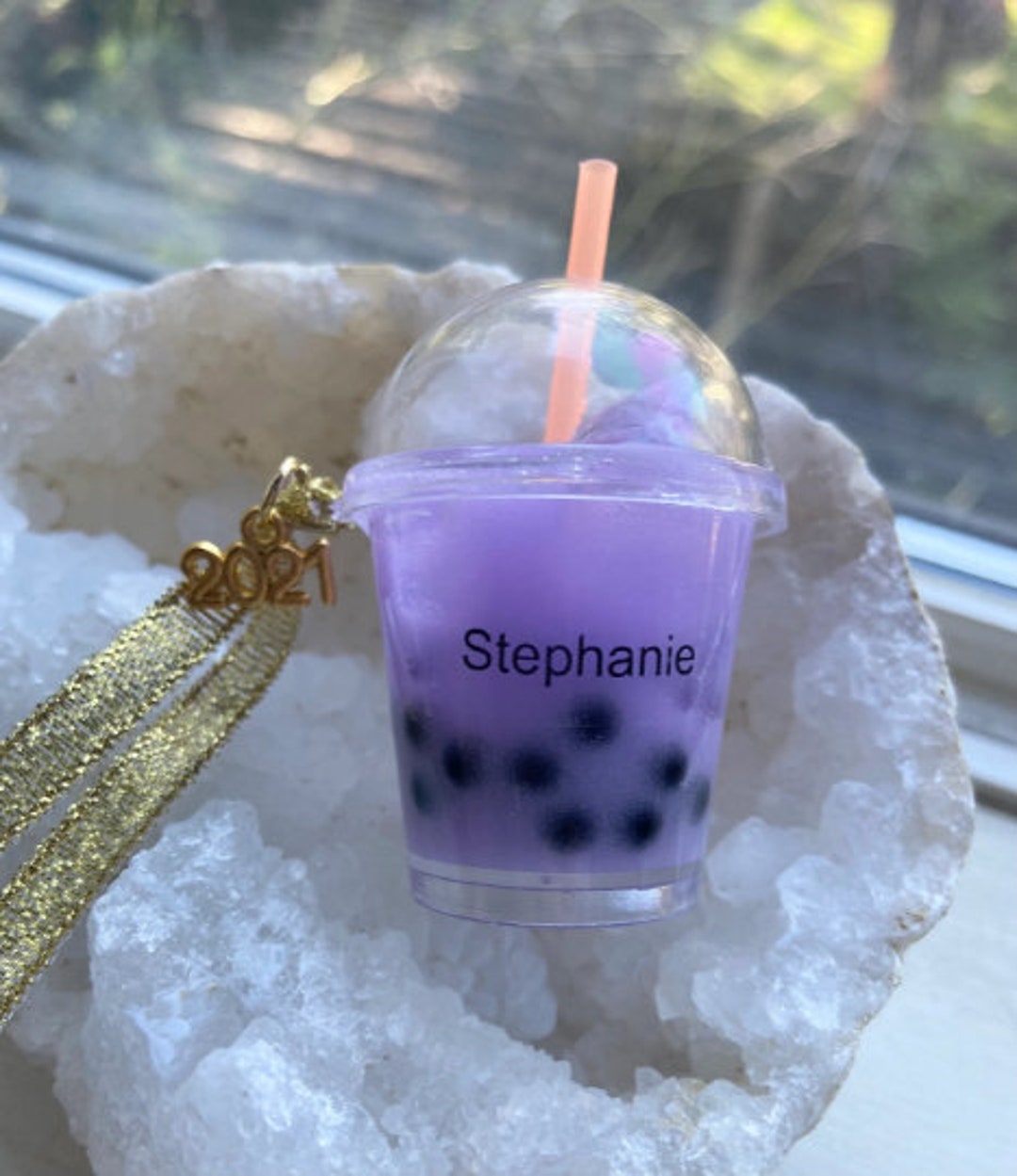 Custom Boba Tea Ornament/personalized Gift/bubble Milk Tea/boba Lover