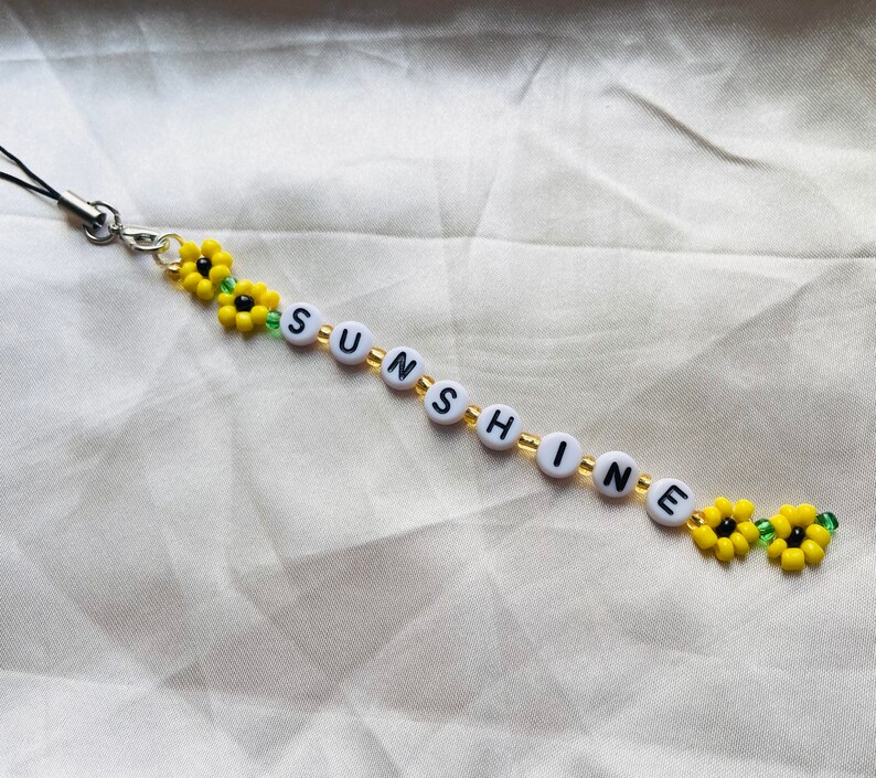 Cusom Name Y2K Daisy Flower Phone Charm Personalized Name Etsy