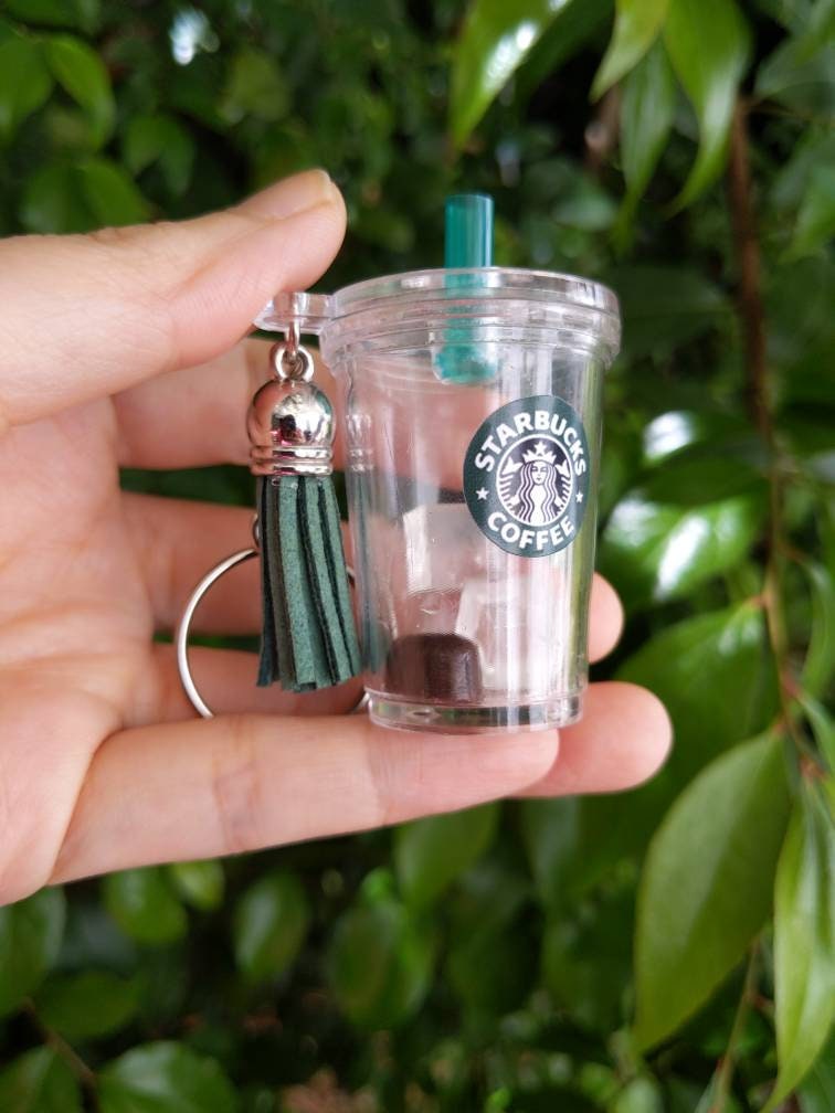 Starbucks Keychain Iced Coffee Shaker Keychain Mini Cup Etsy