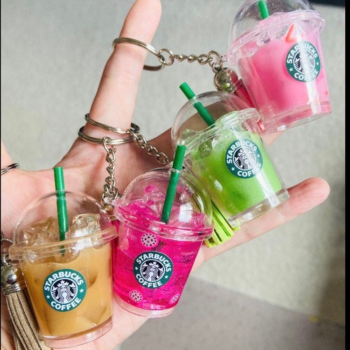 Starbucks Keychain Etsy