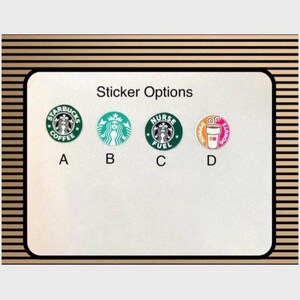 Adorno navideño de lujo con forma de bebida rosa, regalo personalizado para ella, regalo de Navidad, regalo para amantes del café, café helado, regalo para calcetines navideños, caja de regalo. imagen 8