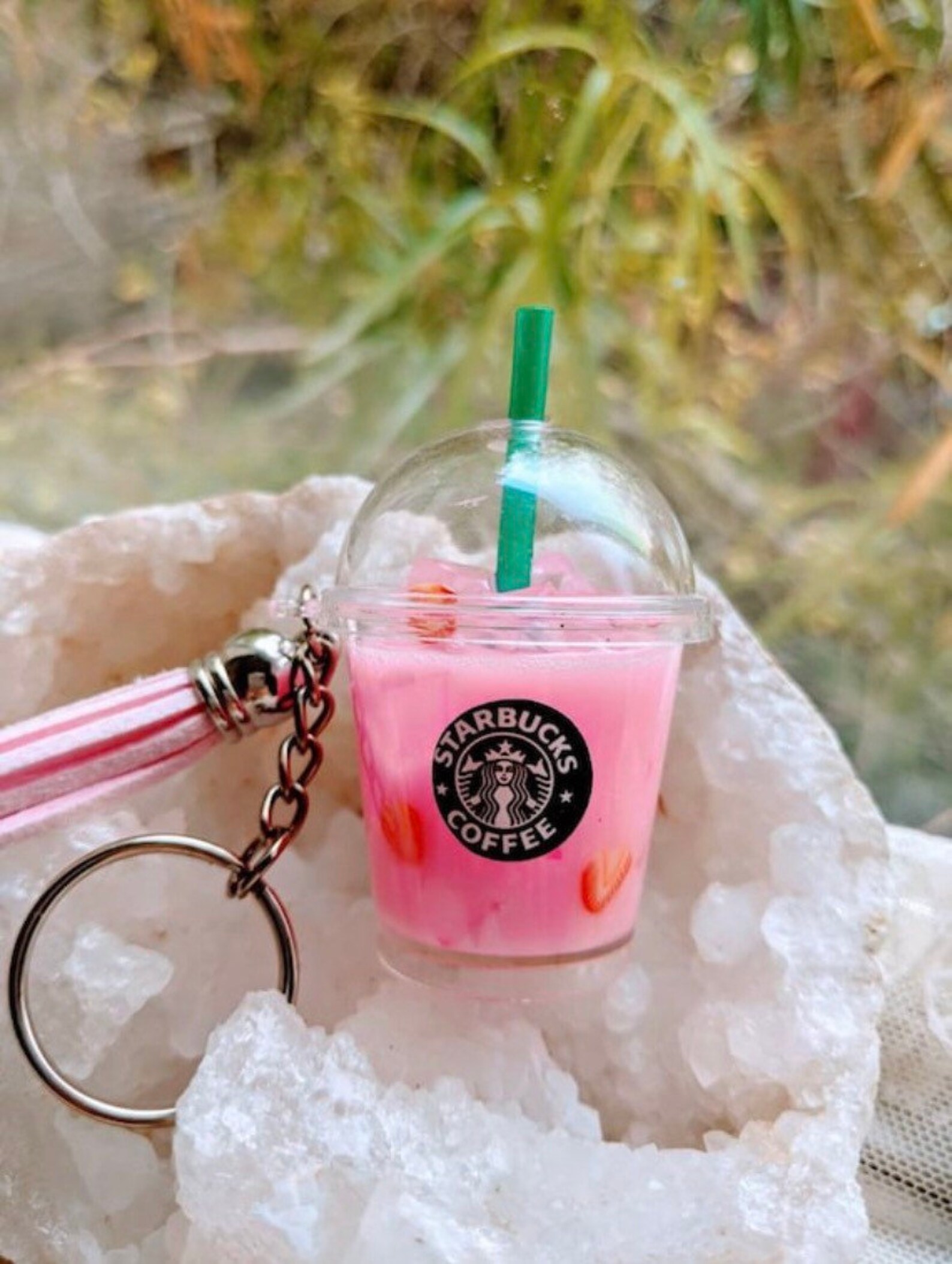 Customized Starbucks Keychain Deluxe 2.5tall Personalized Etsy
