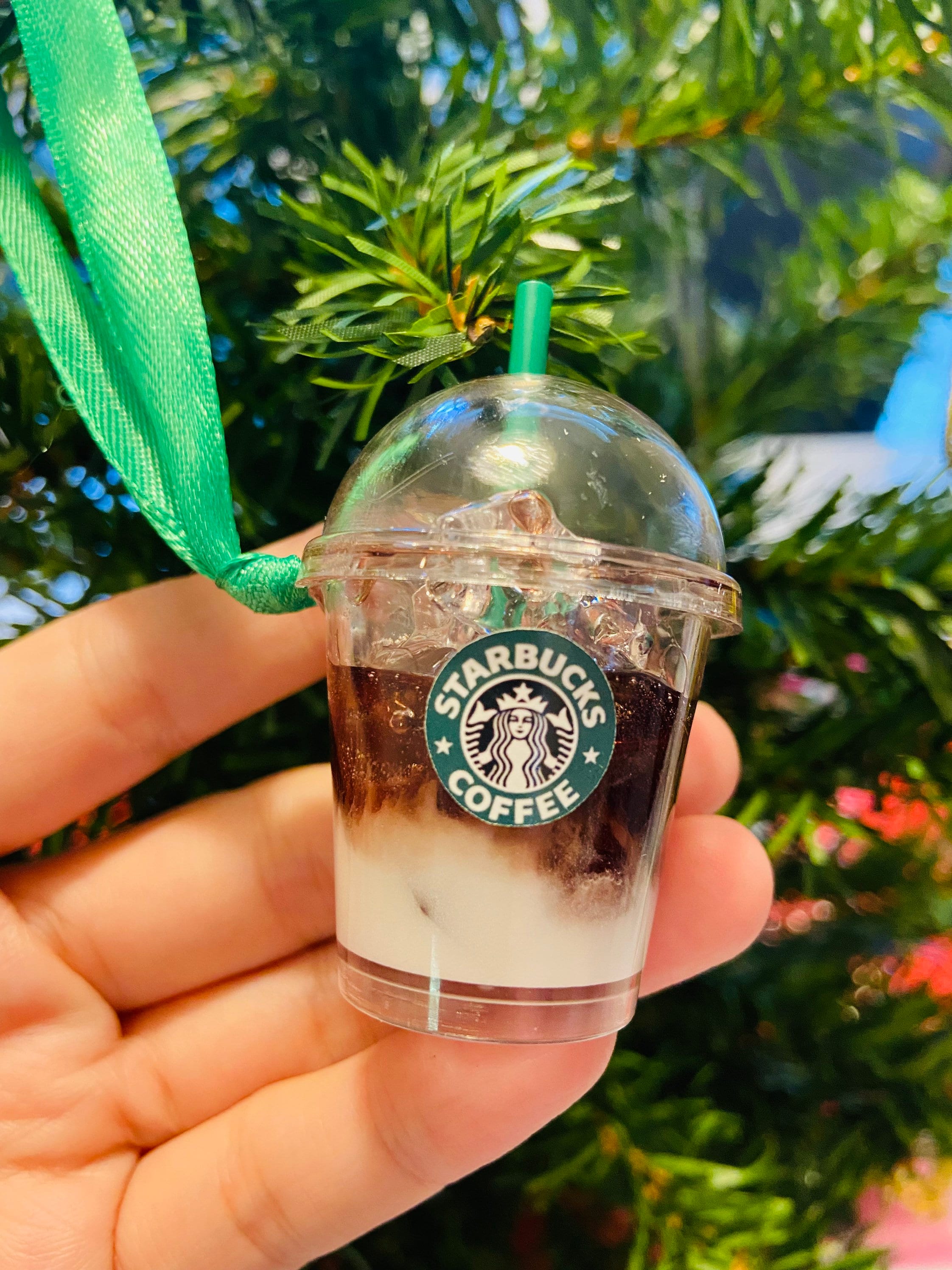 XSTPeach Miniature Drink, Personalized Starbucks Keychain, Deluxe, , 2.5Tall, Gift, Name Letter Keychain, Birthday Gift, Coffee Lover Gift