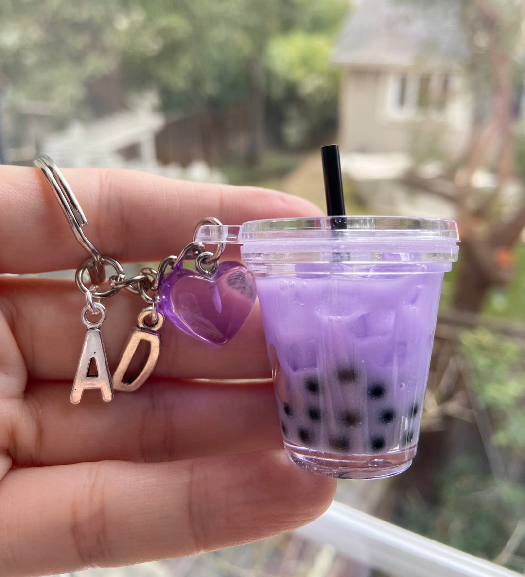 Boba Keychain, Gift for Her, Bubble Tea Keychains, Personalized Gift