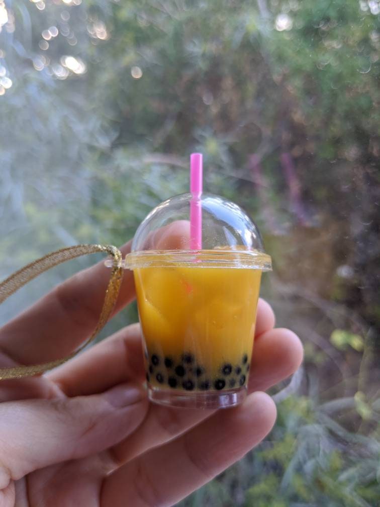 Deluxe Boba Tea Ornament Bubble Milk Tea Home Decor Etsy Singapore