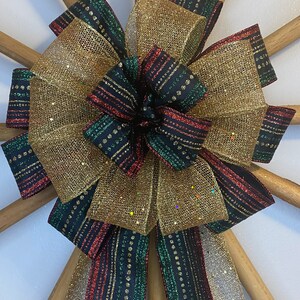 Royal Beauty Christmas Tree Bow/ Topper (12 inch)