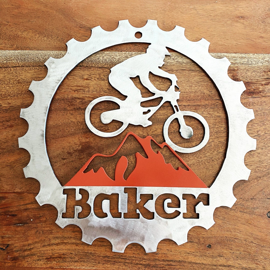 Personalized Metal Name Sign Mountain Bike - Etsy