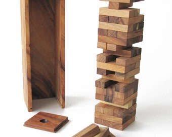 CONDO XL jeu d'empilement d'équilibre et d'habilité,  hauteur 29cm, Jeux de société familial en bois massif, normes CE, marque ledelirant