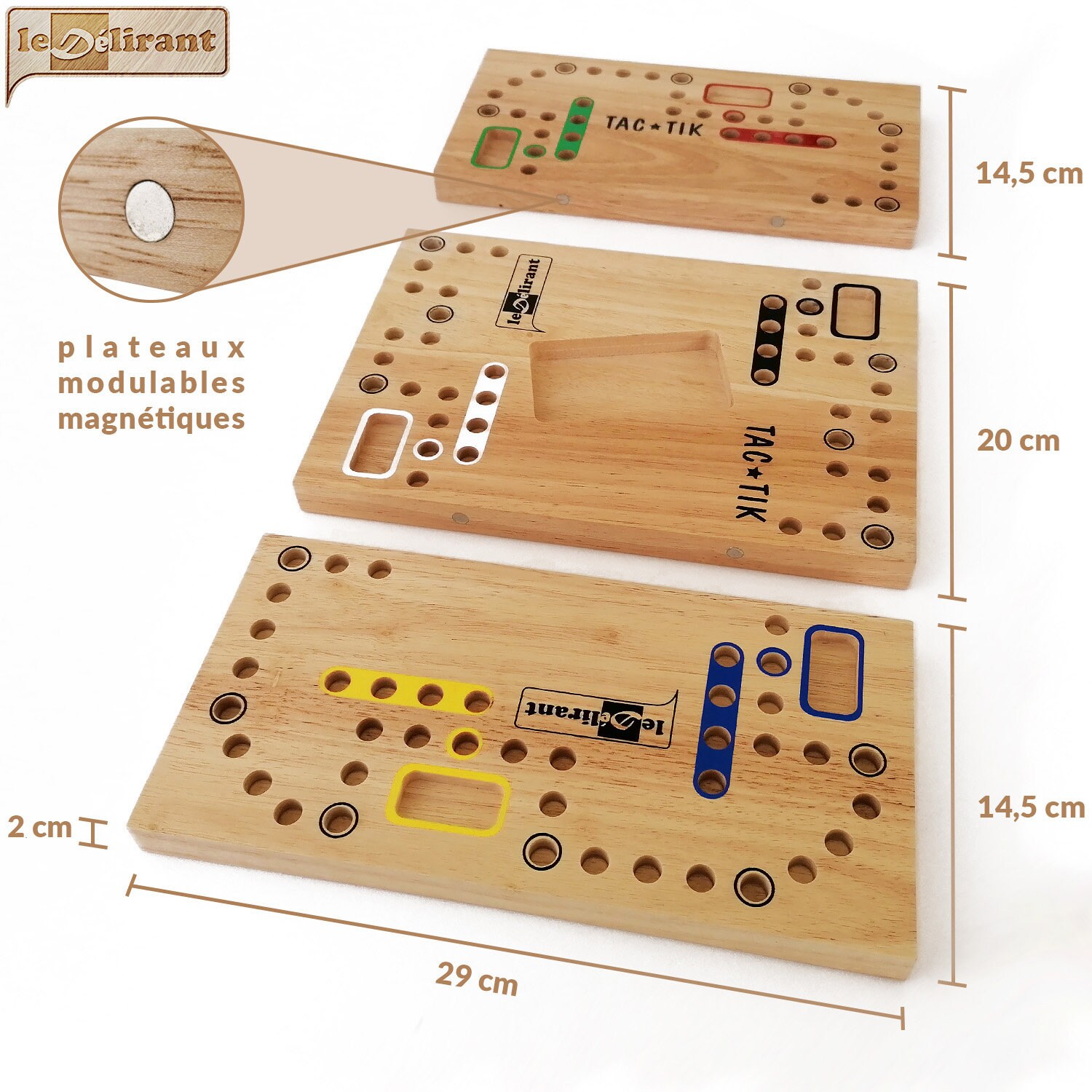 (1045) Jeu de tic tac orteil en bois par groupe Horizon et porte-clés jeu  de tic