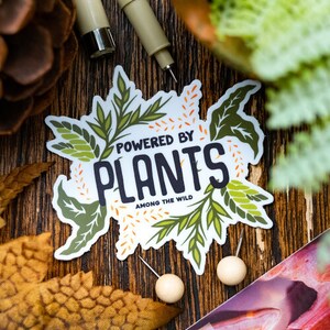 Propulsé par les plantes Autocollant en vinyle Scrapbook Voiture Décalcomanie Sticker Autocollant Imperméable à l’eau Ordinateur portable Téléphone Bouteilles d’eau Journaux et cahiers de planification