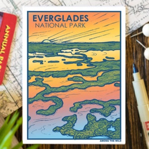 Everglades National Park Vinyl Aufkleber Scrapbook Auto Aufkleber Wasserdicht Laptop Phone Wasserflasche Journal und Planer Notizbuch