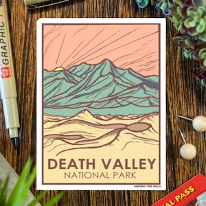 Death Valley National Park Vinyl Aufkleber Scrapbook Auto Aufkleber Wasser wasserfest Laptop Phone Wasserflaschen Journals und Planung