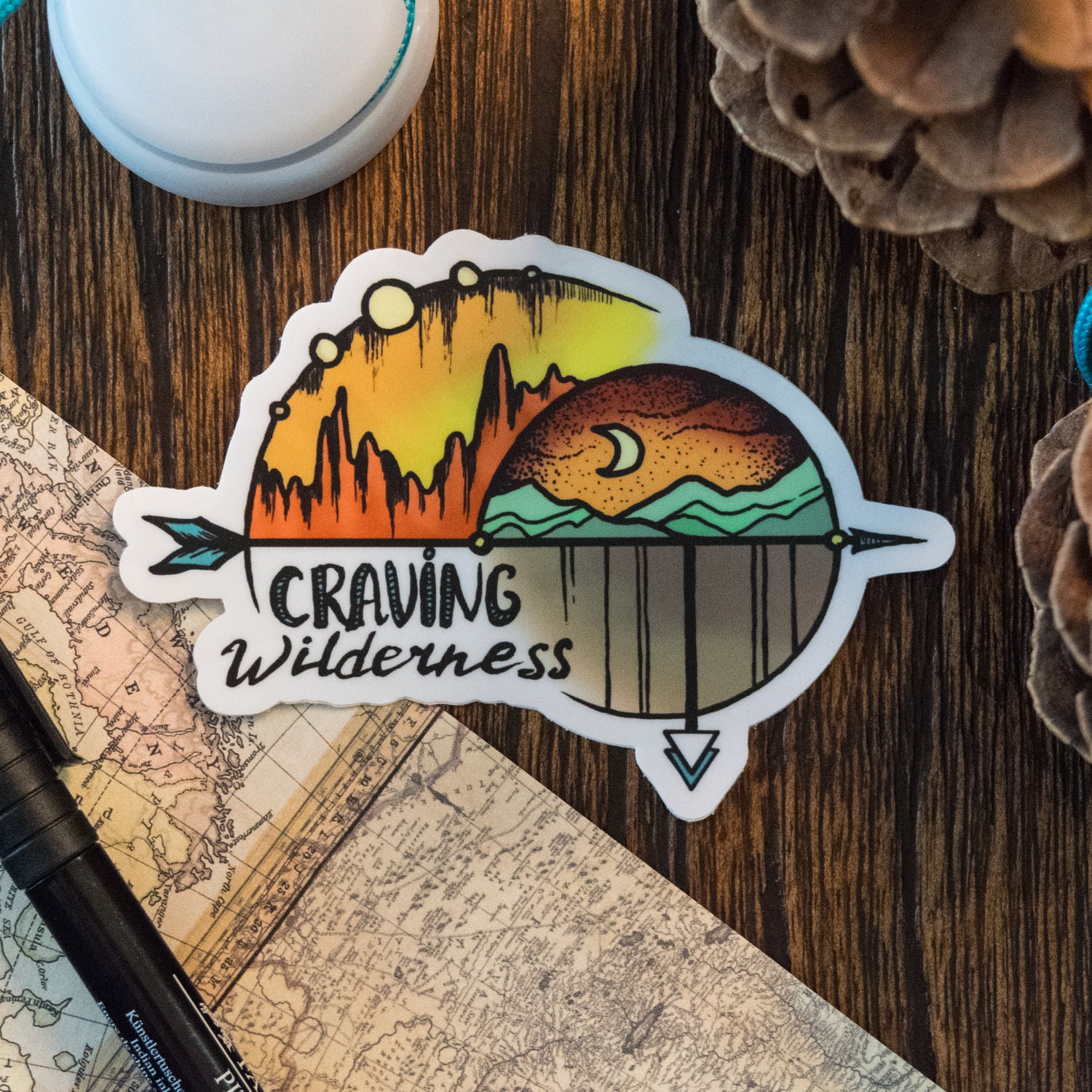 Craving Wilderness Vinyl Sticker Scrapbook Car Decal Bumper Sticker ...