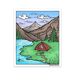 Get Lost Tent Vinyl Sticker Scrapbook Auto Aufkleber AutoAufkleber Wasserflaschen Journals und Planer Notizbücher