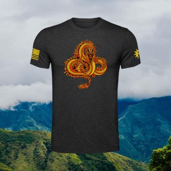 Dragon of Fire Poly Blend Unisex T Shirt Gift for All Athletic Fit No Shrink Soft Tshirt Silky Smooth Graphic Design tee for Men and Women