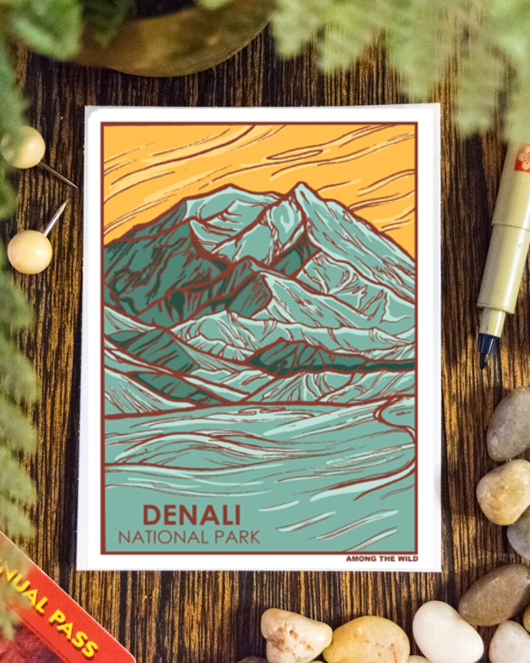 Denali Park Vinyl Sticker Scrapbook Car Decal Bumper Sticker Waterproof ...