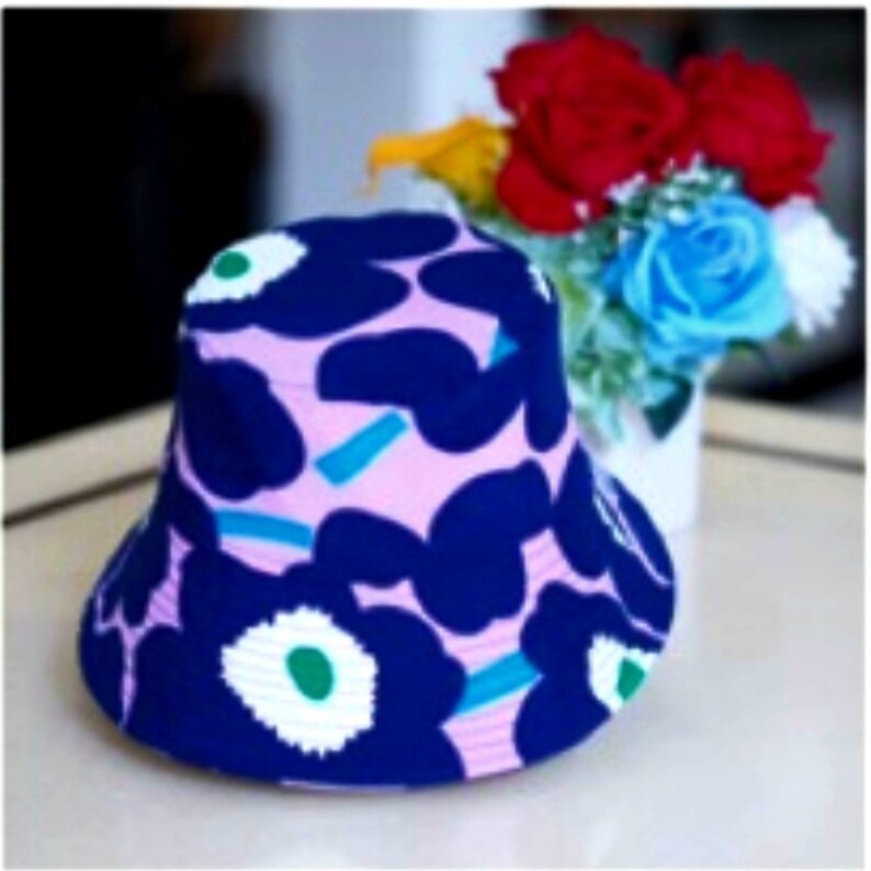 Hand Made Marimekko Bucket Hat. Etsy