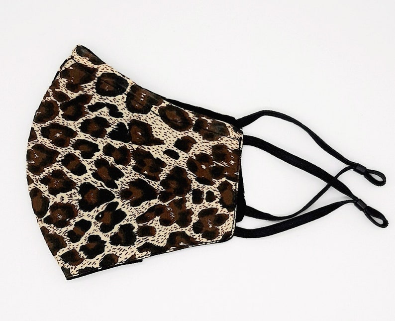 Washable 100 Cotton Face Mask. Leopard Face Mask. Reusable Etsy