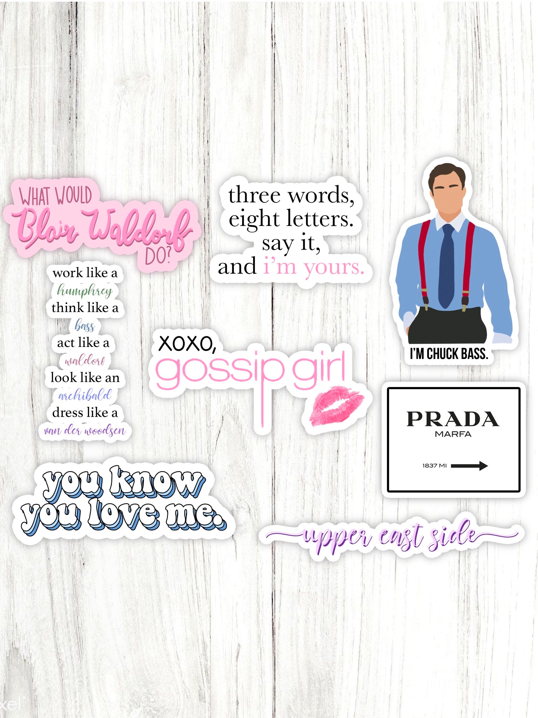 Gossip Girl Sticker Pack Etsy