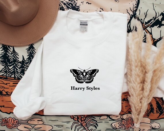 Harry Styles Farfalla Felpa / Harry Styles Rosa Tattoo Felpa / | Etsy Italia