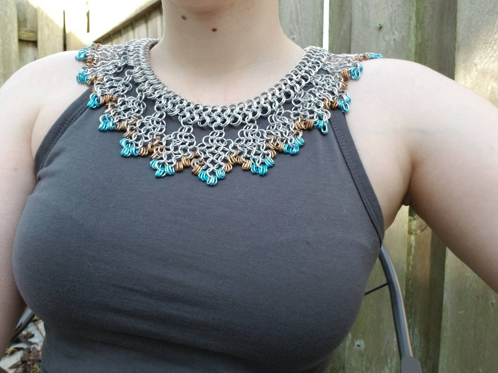 Chainmail Collar Etsy
