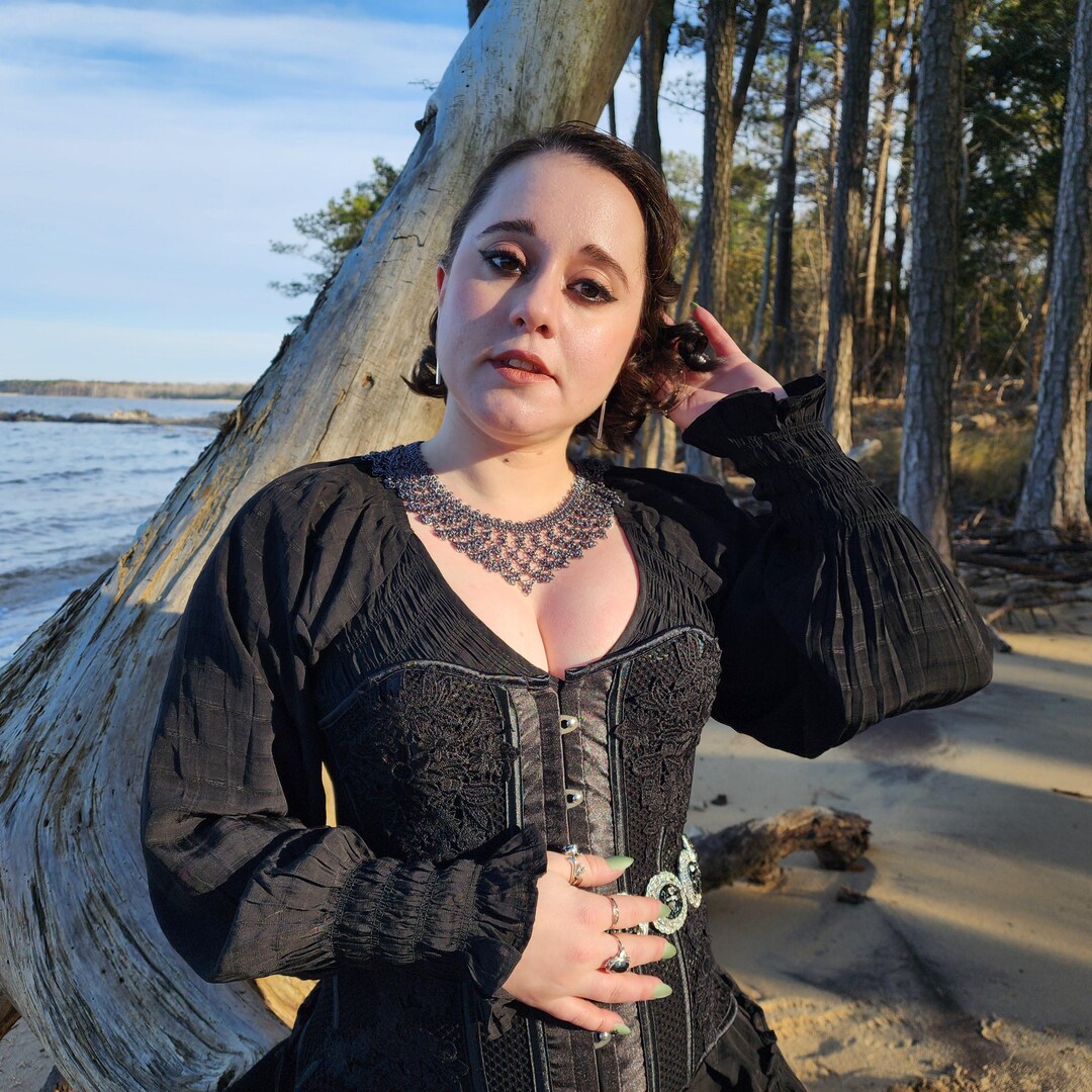 Ruthless Collar Chainmail Solid Color, Dainty Boho Fishnet Anodized ...
