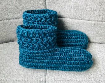 Simple Slippers Crochet Pattern, Crochet Slippers Pattern, Winter Slippers Pattern, Instant PDF Digital Download