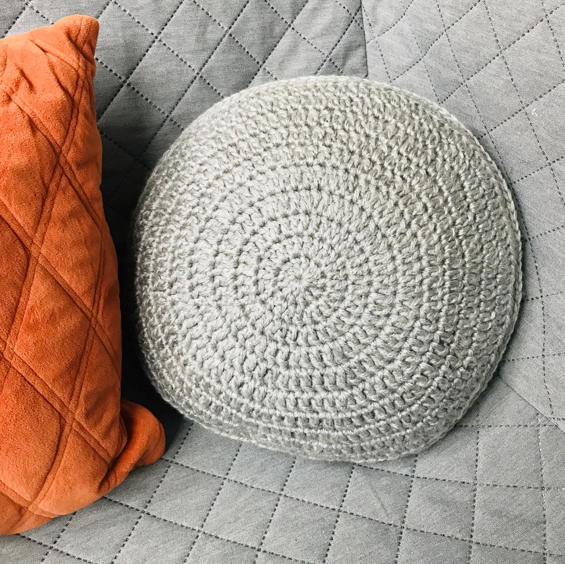 Round Cushion Cover Crochet Pattern, Easy Cushion Cover Pattern