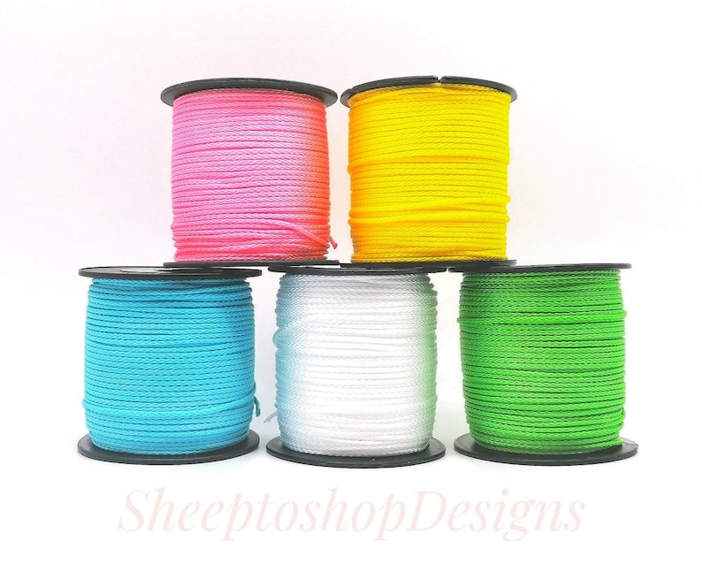 1 m PP cord / cord 1.5 mm, various colors, for pacifier chains, gripping toys, stroller chains, DIN EN 71-3 image 2