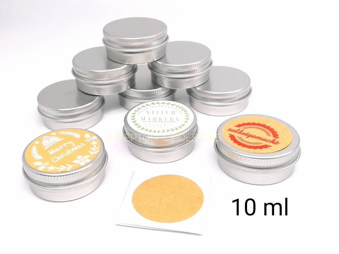 32 Goldene Aluminium-Dosen Mit Schraubdeckel & Etiketten - 30 Ml, Vielseitig Für DIY & Aufbewahrung
