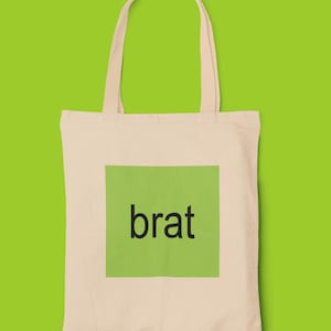 Brat Tote Bag, Shopping Bag