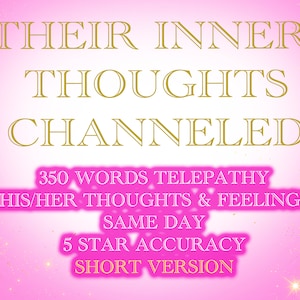 Psychic Reading Their Inner thoughts channeled | How does he/she feel? | Telepathy | What are they thinking? | Their Intentions | SAME DAY