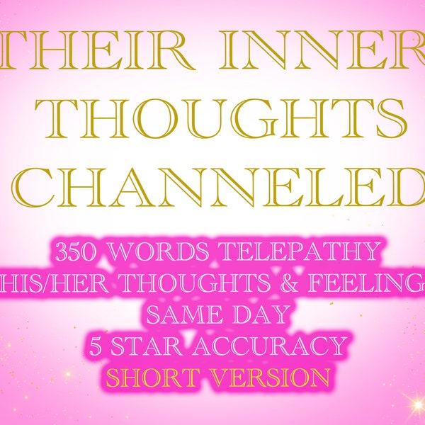 Psychic Reading Their Inner thoughts channeled | How does he/she feel? | Telepathy | What are they thinking? | Their Intentions | SAME DAY