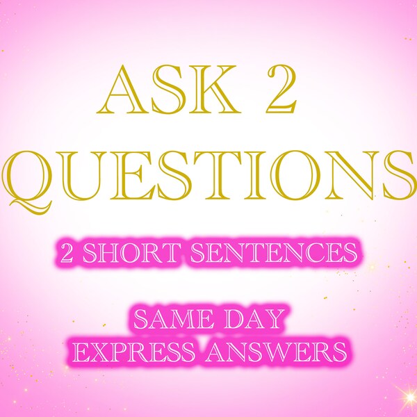 Psychic Reading Ask 2 Questions | Short Fast EXPRESS | Same Day | Relationships | Finances | Clairvoyant | Accurate Psychic Reading 5 STARS