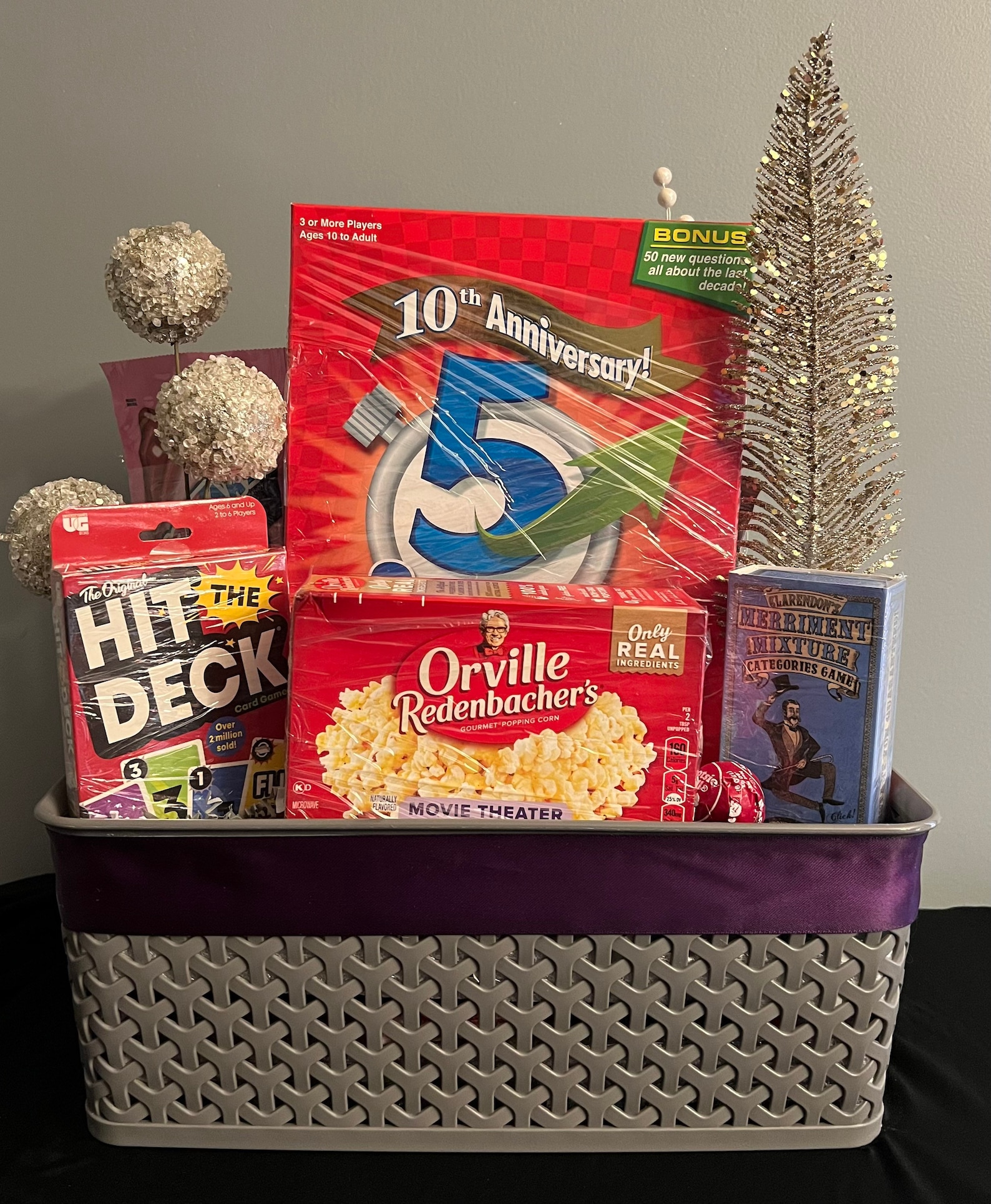 Family Gift Basketfamily Game Basket Holidayseasonalanytime Etsy