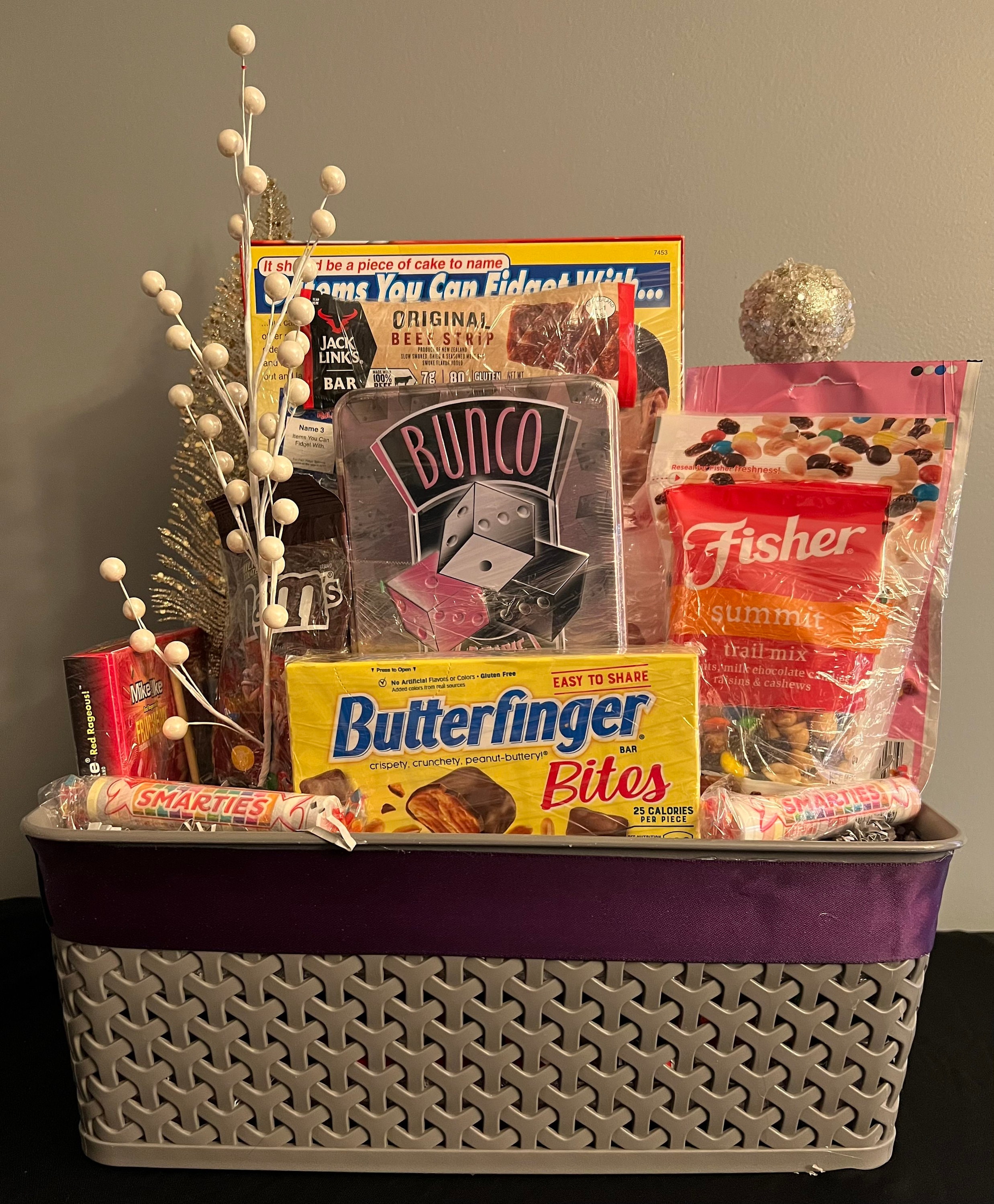  Game Night gift basket for family for Holidays, kids