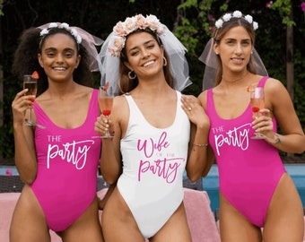 hot pink bathing suits