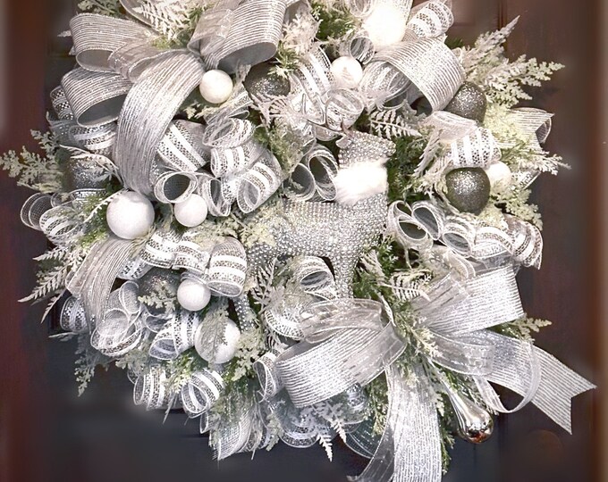 Christmas wreath reindeer